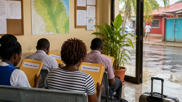 En 2025, la Guyane enregistre près de 9 000 demandes d'asile ; 82 % proviennent d'Haïti