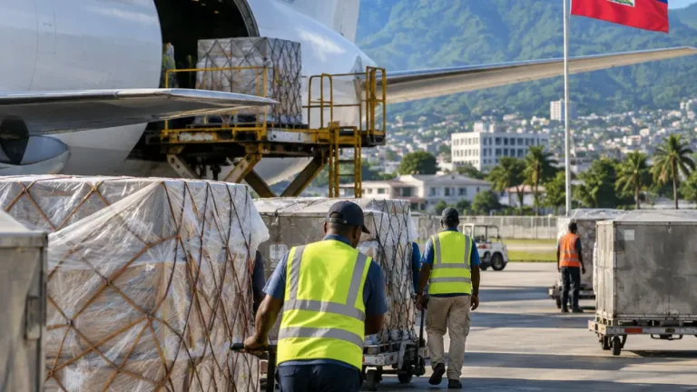Plus de 600 tonnes d’équipements acheminées vers Haïti pour la force antigangs
